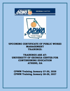 Certificate of Public Works Management Trainings – Save the Date – APWA ...